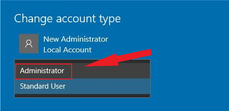 change account type